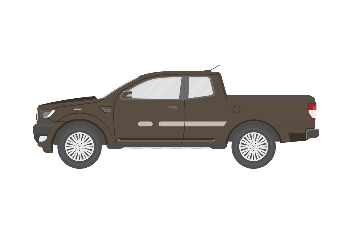 mid size pickup dark